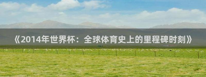 葡萄牙世界杯赛程：《2014年世界杯：全球体育史上的里程碑时刻》